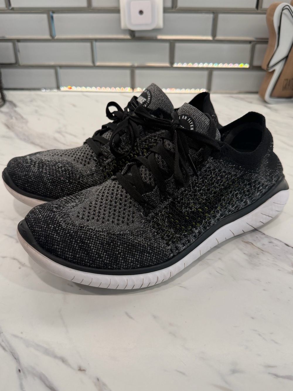 Nike Flyknit Trainer — Black and White Knit - Picture 2 of 4